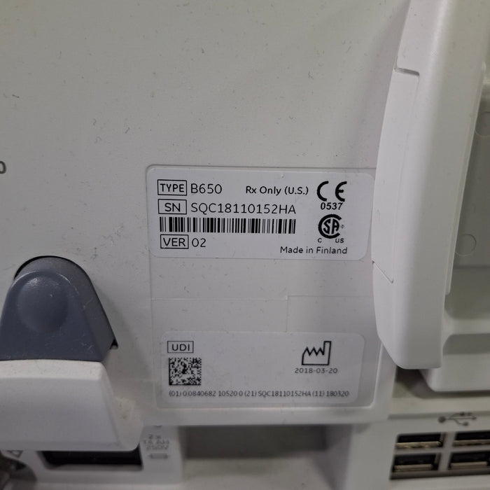 GE Healthcare GE Healthcare Carescape B650 Critical Care Patient Monitor Patient Monitors reLink Medical