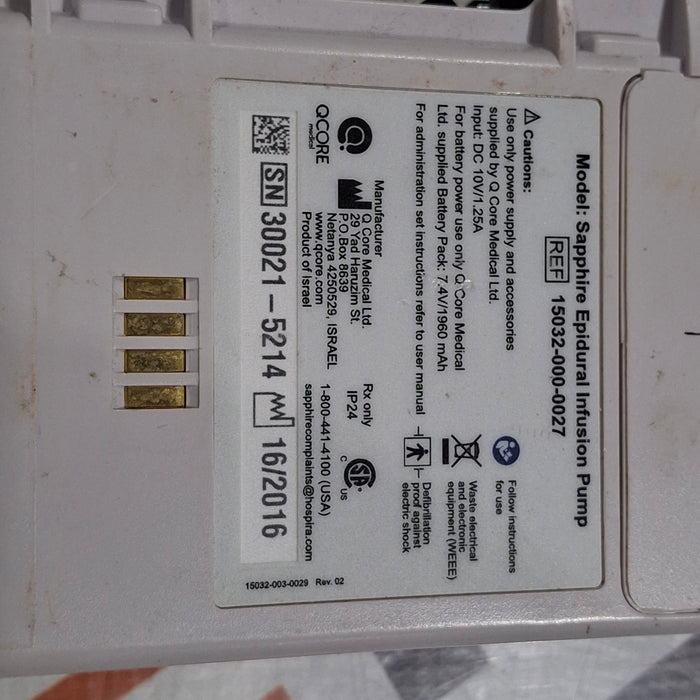 QCore Medical QCore Medical Sapphire Epidural Infusion Pump Infusion Pump reLink Medical