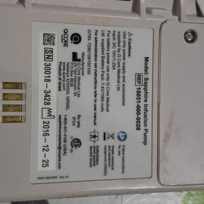 QCore Medical QCore Medical Sapphire Multi-Therapy Infusion Pump Infusion Pump reLink Medical
