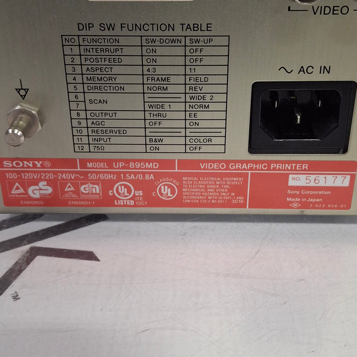 Sony Sony UP-895MD Imager / Printer Ultrasound reLink Medical