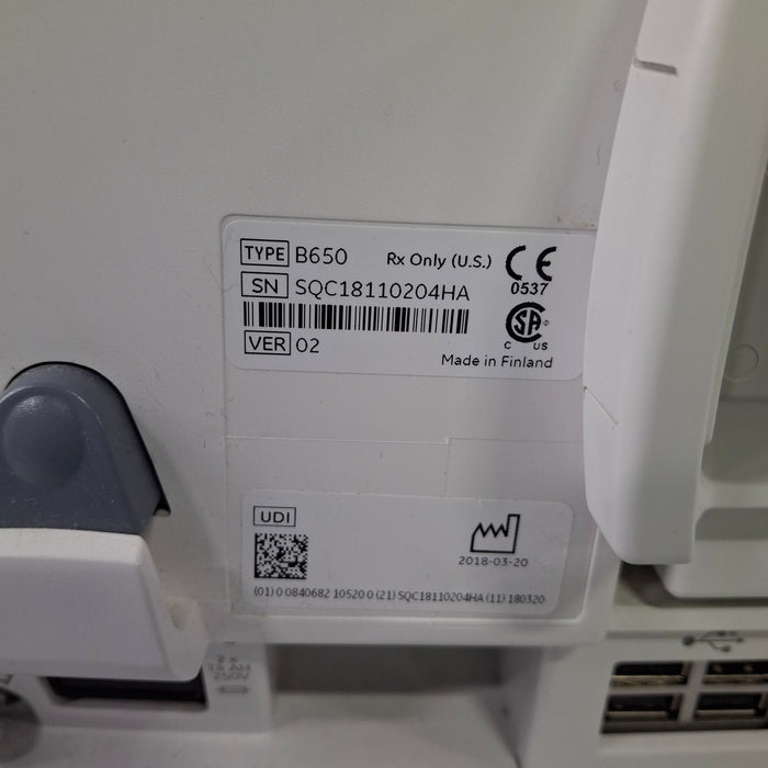 GE Healthcare GE Healthcare Carescape B650 Critical Care Patient Monitor Patient Monitors reLink Medical