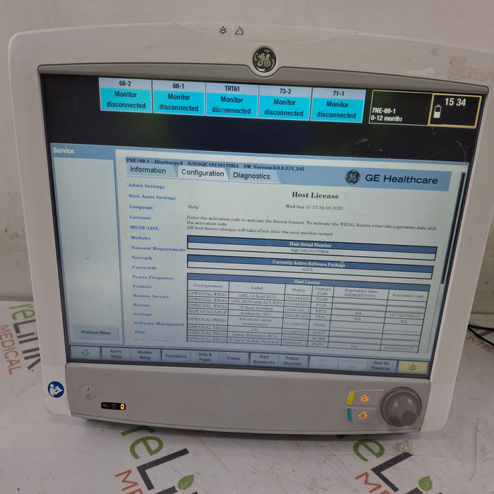 GE Healthcare GE Healthcare Carescape B650 Critical Care Patient Monitor Patient Monitors reLink Medical