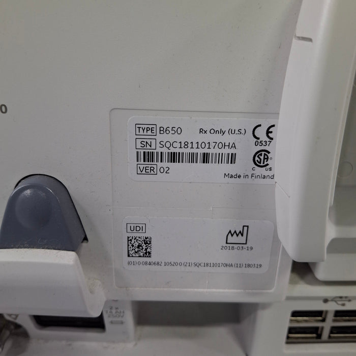 GE Healthcare GE Healthcare Carescape B650 Critical Care Patient Monitor Patient Monitors reLink Medical