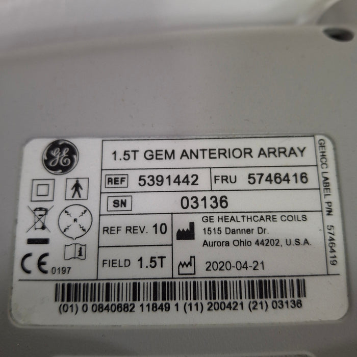 GE Healthcare GE Healthcare 1.5T GEM Anterior Array Coil MR Coil reLink Medical