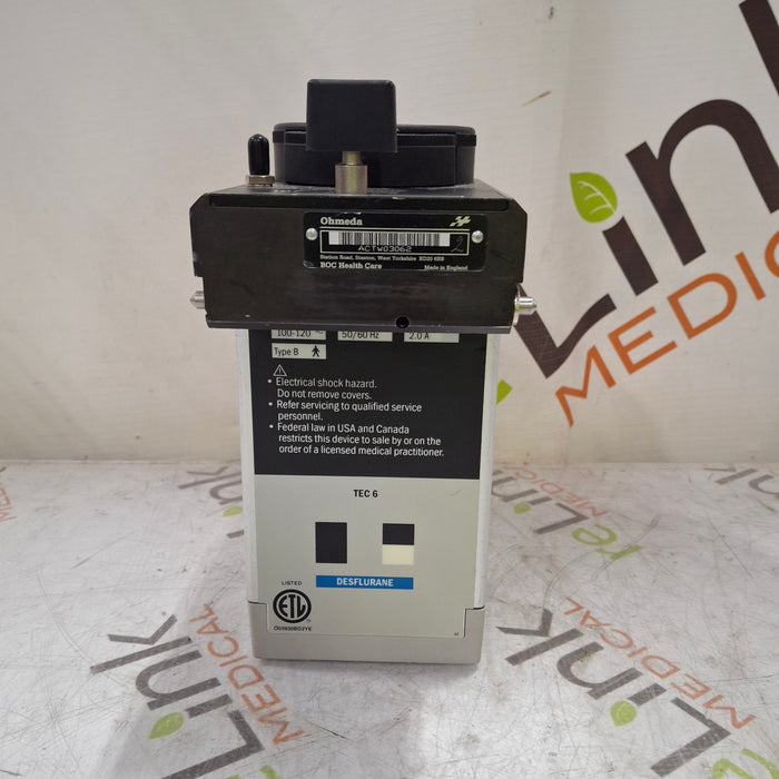 Ohmeda Medical Tec 6 Vaporizer
