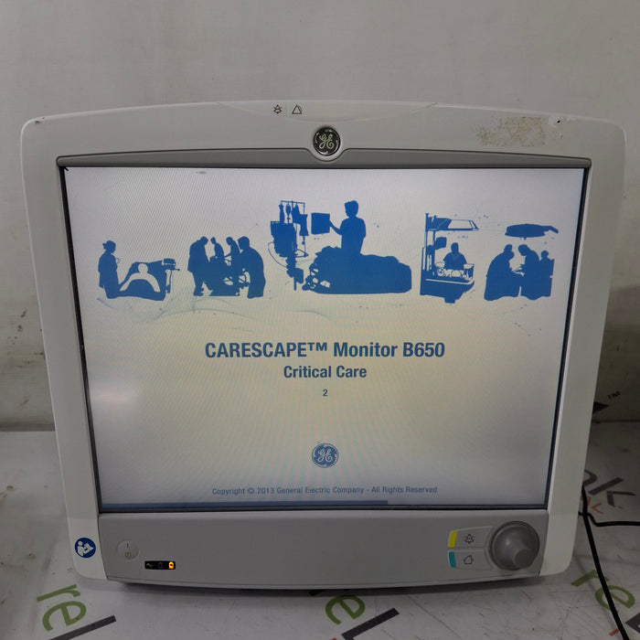 GE Healthcare Carescape B650 Critical Care Patient Monitor