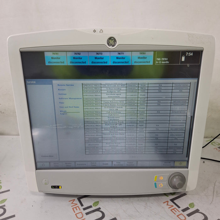 GE Healthcare Carescape B650 Critical Care Patient Monitor