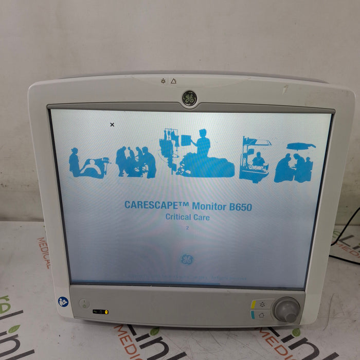GE Healthcare Carescape B650 Critical Care Patient Monitor