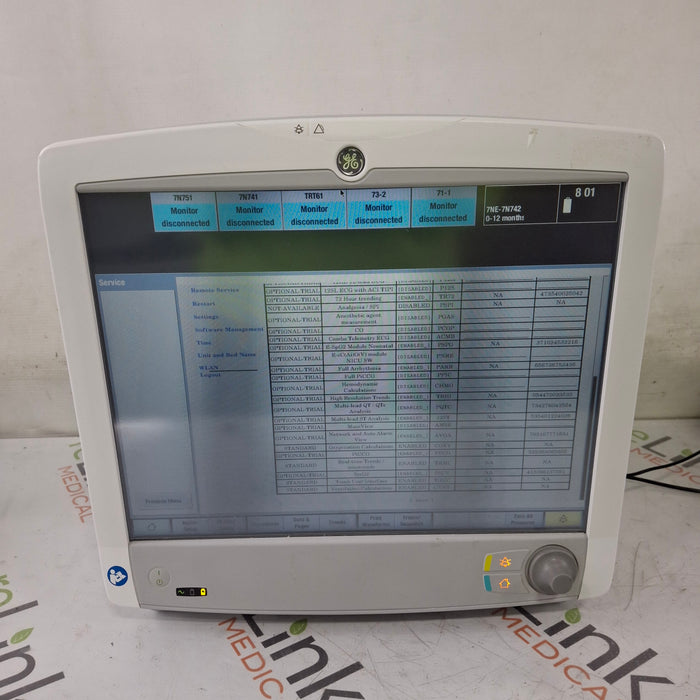 GE Healthcare Carescape B650 Critical Care Patient Monitor