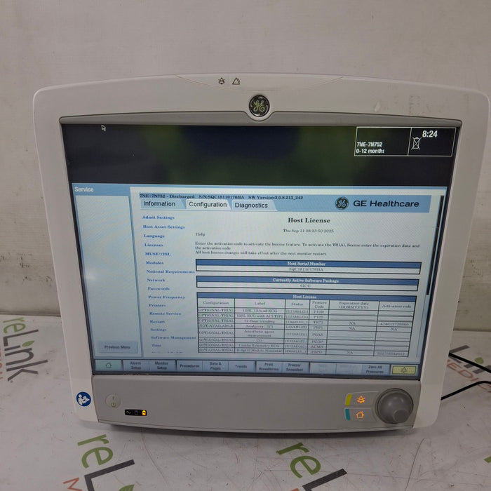 GE Healthcare GE Healthcare Carescape B650 Critical Care Patient Monitor Patient Monitors reLink Medical
