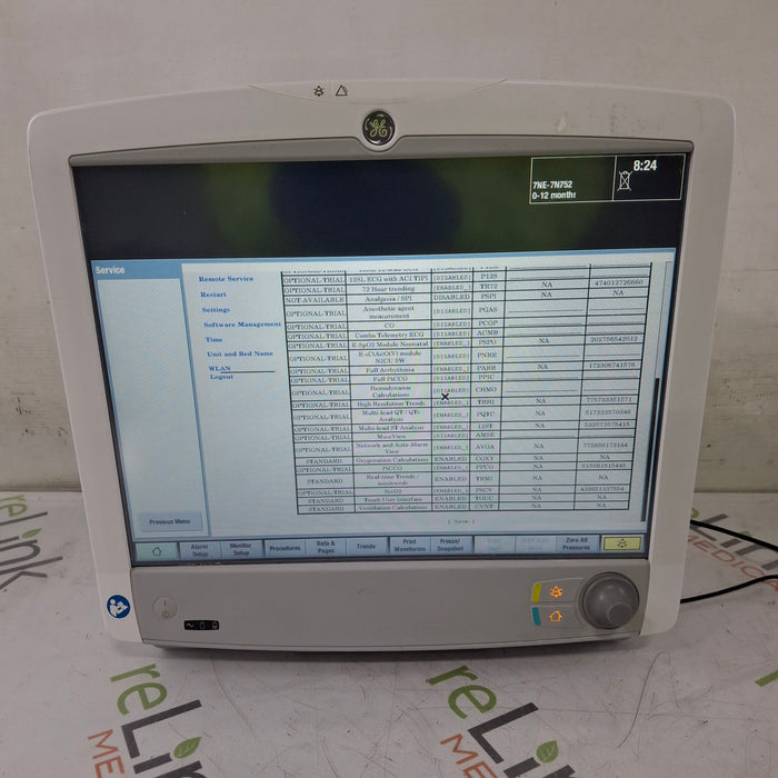 GE Healthcare GE Healthcare Carescape B650 Critical Care Patient Monitor Patient Monitors reLink Medical