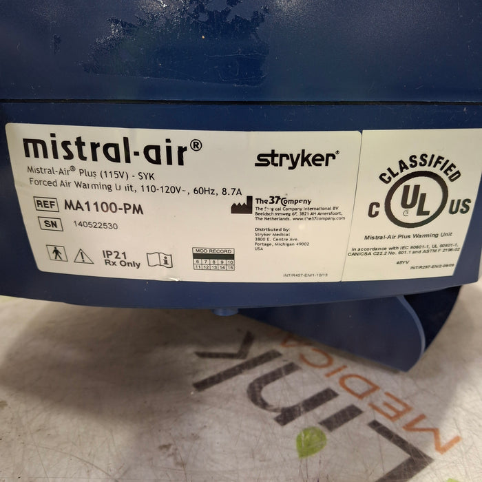 Stryker Stryker Mistral-Air Forced Air Warming System Surgical Equipment reLink Medical