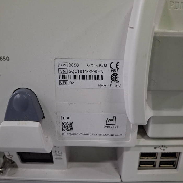 GE Healthcare GE Healthcare Carescape B650 Critical Care Patient Monitor Patient Monitors reLink Medical