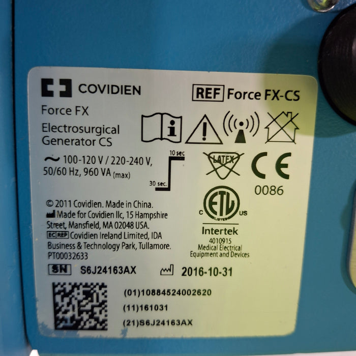 Covidien Force FX-CS Electrosurgical Unit