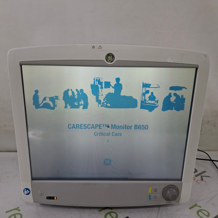 GE Healthcare Carescape B650 Critical Care Patient Monitor