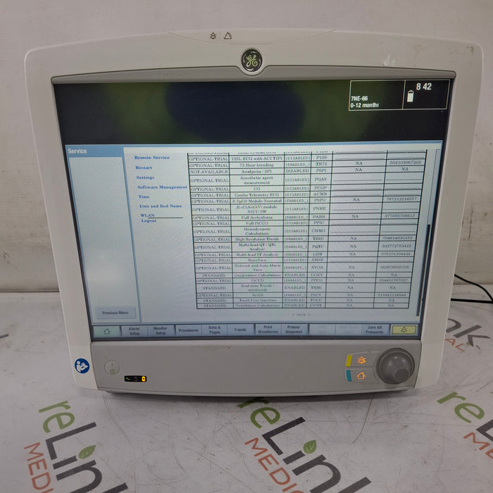 GE Healthcare Carescape B650 Critical Care Patient Monitor