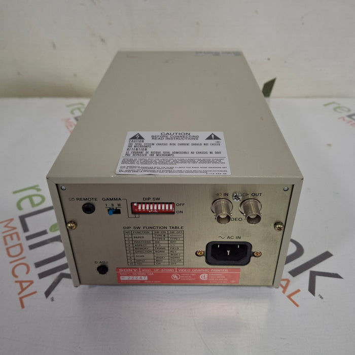 Sony Sony UP-870MD Imager / Printer Ultrasound reLink Medical