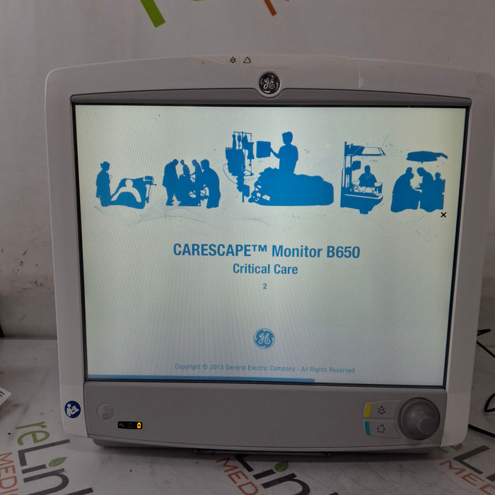 GE Healthcare Carescape B650 Critical Care Patient Monitor