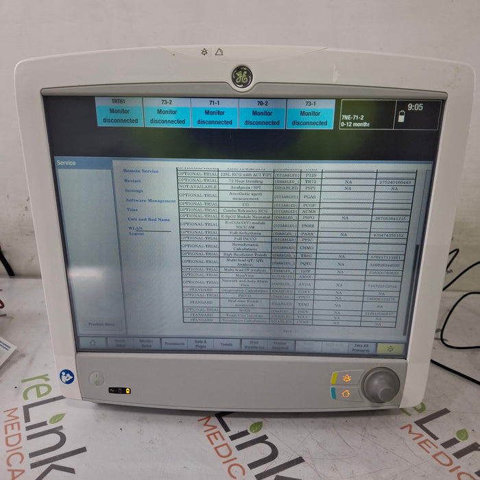 GE Healthcare Carescape B650 Critical Care Patient Monitor