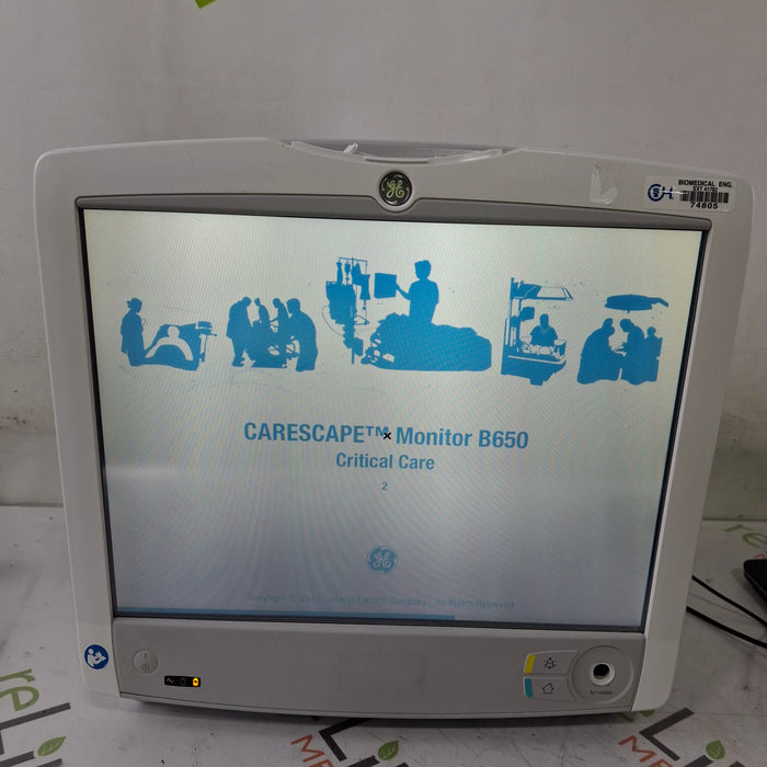 GE Healthcare Carescape B650 Critical Care Patient Monitor