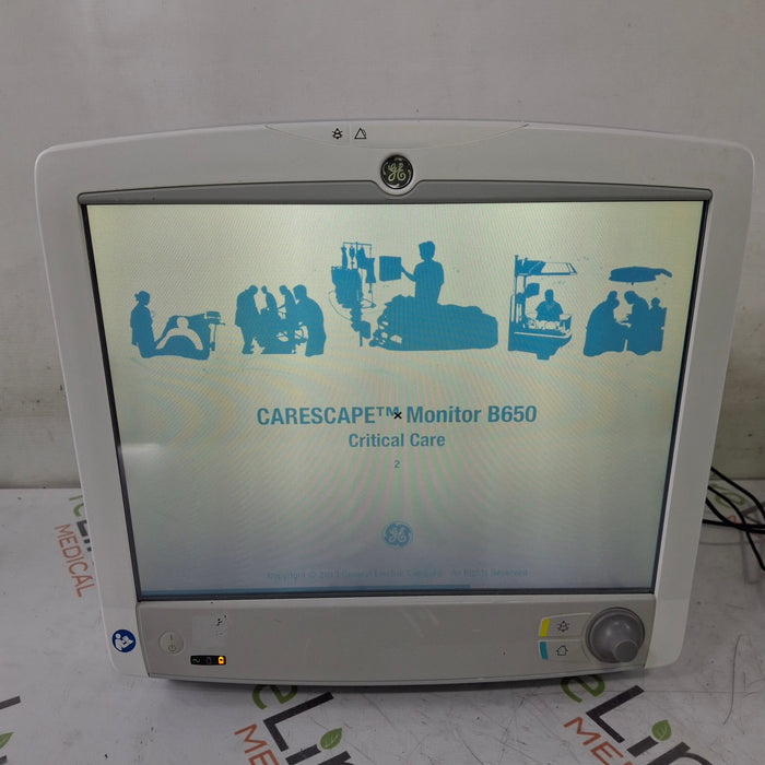 GE Healthcare Carescape B650 Critical Care Patient Monitor
