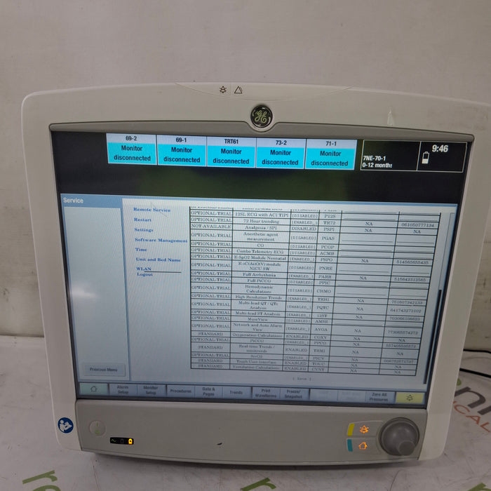 GE Healthcare GE Healthcare Carescape B650 Critical Care Patient Monitor Patient Monitors reLink Medical
