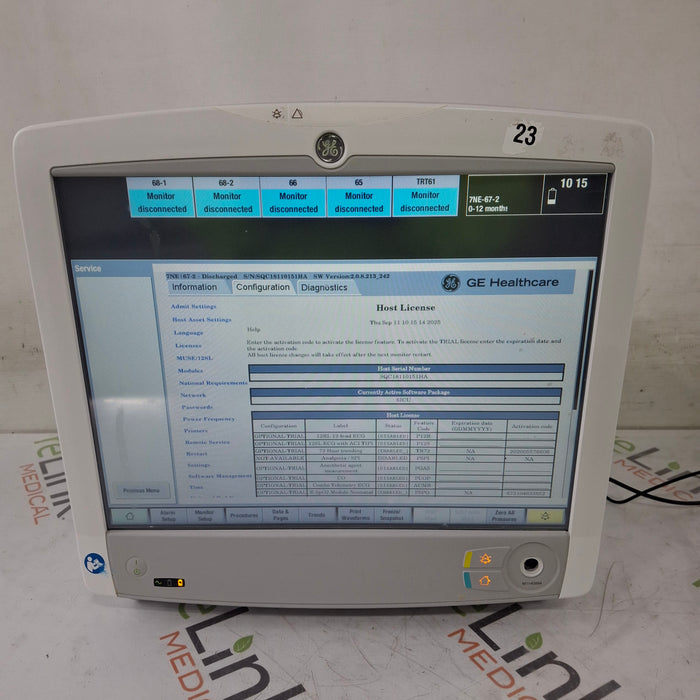 GE Healthcare GE Healthcare Carescape B650 Critical Care Patient Monitor Patient Monitors reLink Medical