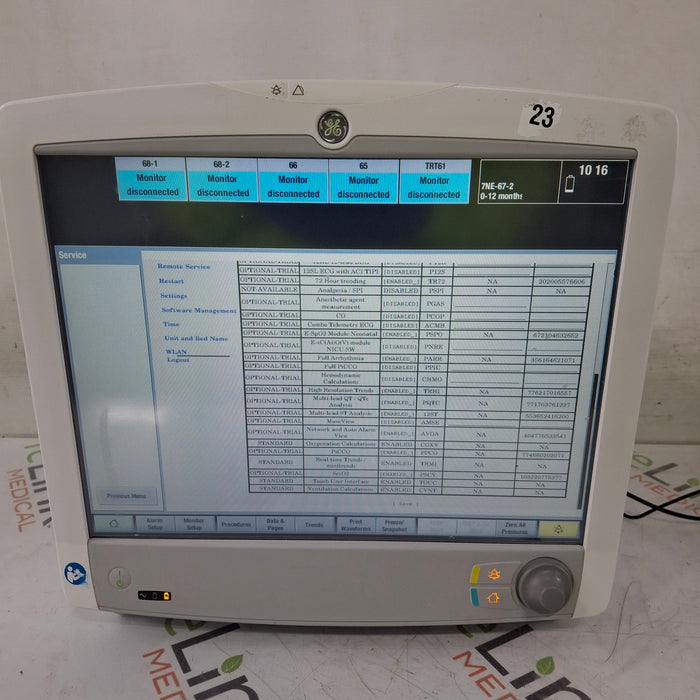 GE Healthcare GE Healthcare Carescape B650 Critical Care Patient Monitor Patient Monitors reLink Medical