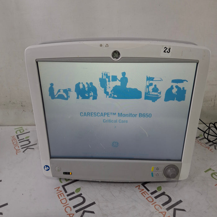 GE Healthcare Carescape B650 Critical Care Patient Monitor