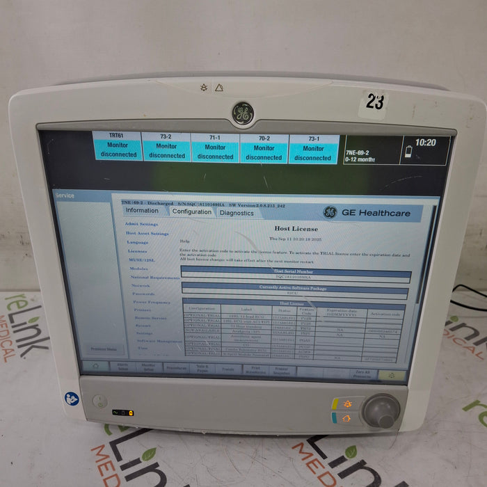 GE Healthcare Carescape B650 Critical Care Patient Monitor