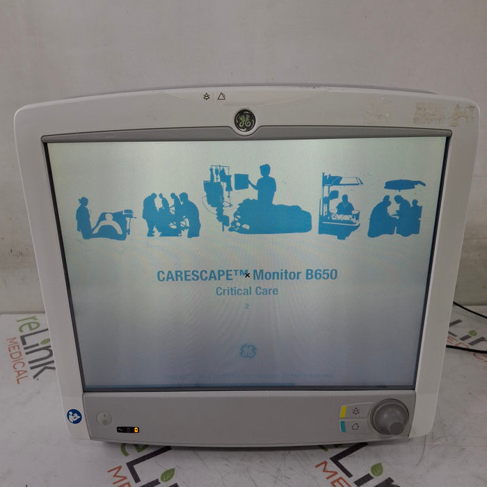 GE Healthcare Carescape B650 Critical Care Patient Monitor