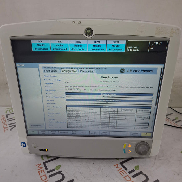 GE Healthcare Carescape B650 Critical Care Patient Monitor