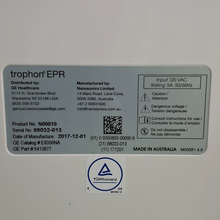 NanoSonics NanoSonics Trophon EPR High Level Disinfection Ultrasound reLink Medical