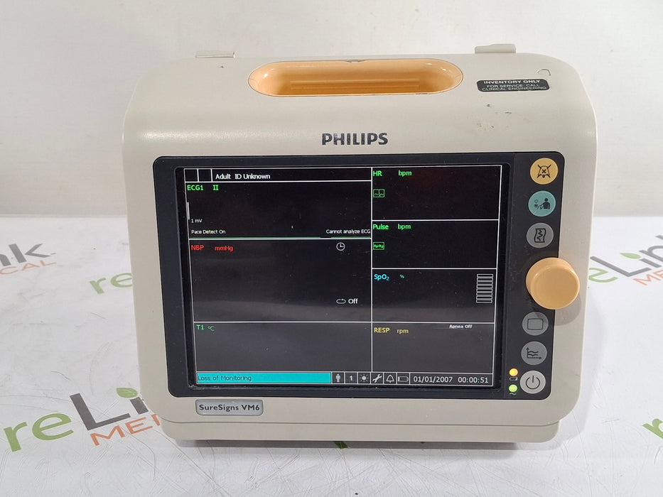 Philips Philips SureSigns VM6 Vital Signs Monitor Patient Monitors reLink Medical