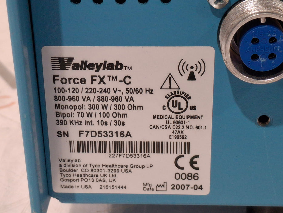 Covidien Valleylab Force FX-C Electrosurgical Generator