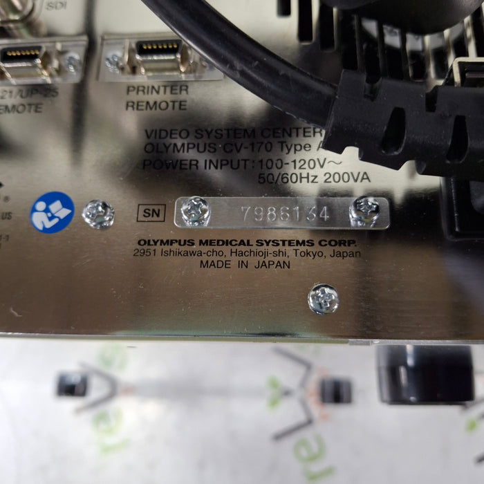 Olympus CV-170 Video Processor and LED Light Source