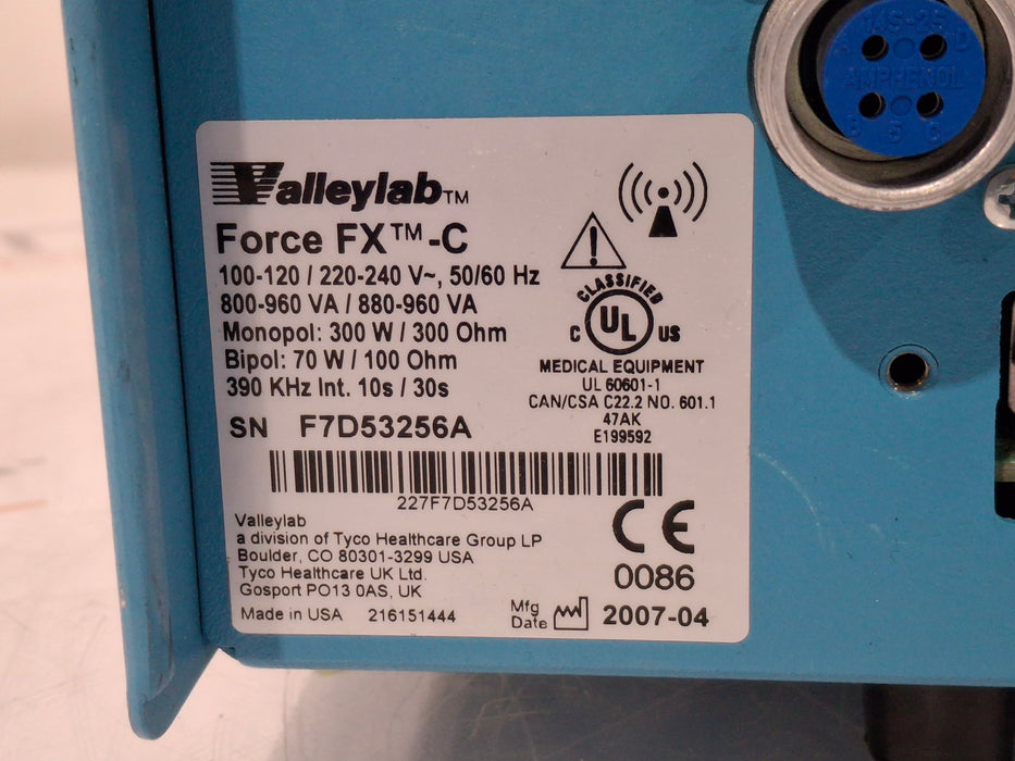 Covidien Covidien Valleylab Force FX-C Electrosurgical Generator Electrosurgical Units reLink Medical