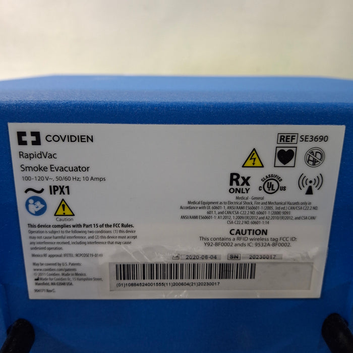Covidien RapidVac SE3690 Smoke Evacuator