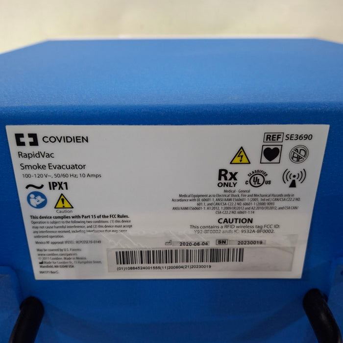 Covidien RapidVac SE3690 Smoke Evacuator