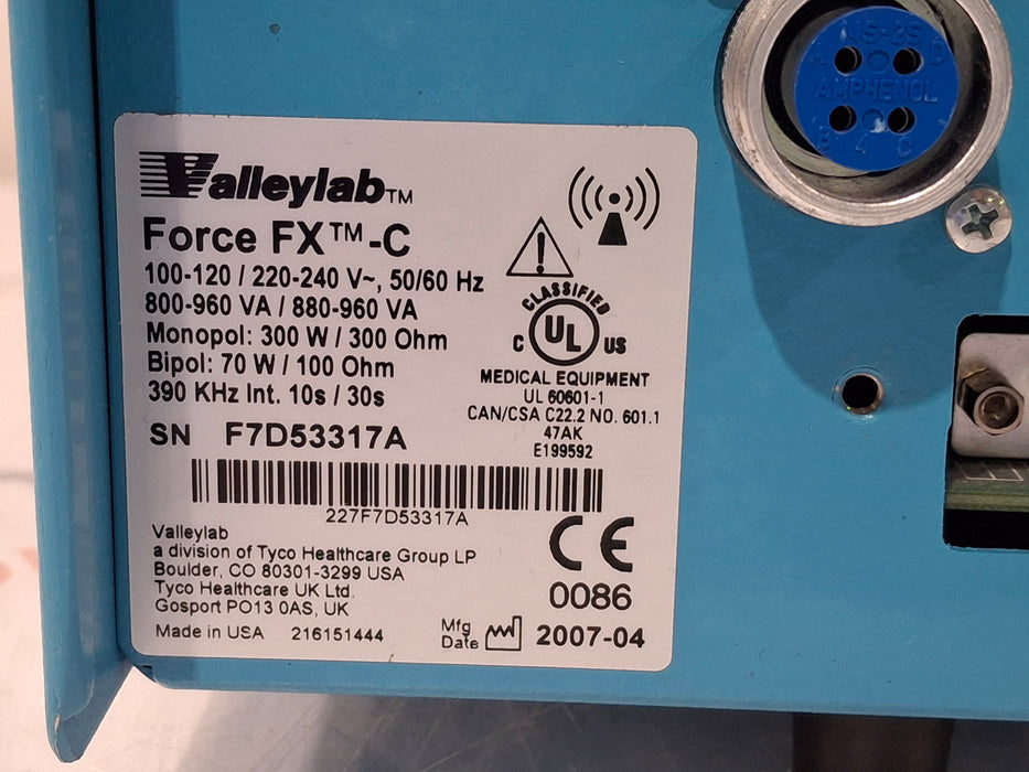 Covidien Covidien Valleylab Force FX-C Electrosurgical Generator Electrosurgical Units reLink Medical