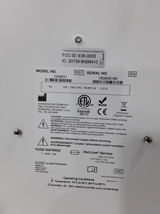 Advanced Instruments Advanced Instruments OSMO1 Micro-Osmometer Research Lab reLink Medical