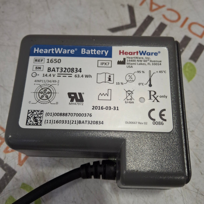 Advantech USA 1650DE HeartWare Battery