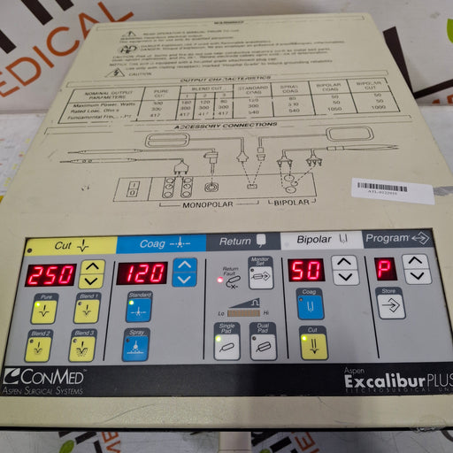 ConMed ConMed Aspen Excalibur Plus Electrosurgical Unit Electrosurgical Units reLink Medical