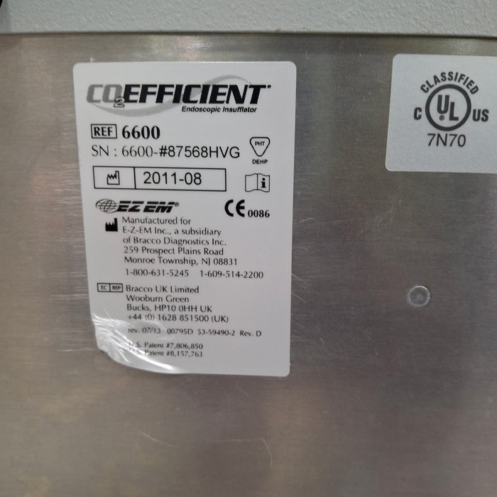 EZ EM Products 6600 CO2 Efficient Insufflator