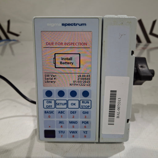 Baxter Baxter Sigma Spectrum 8.00.03 w/o Battery Infusion Pump Infusion Pump reLink Medical