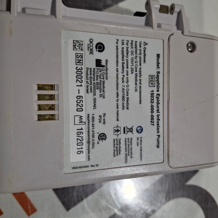 QCore Medical QCore Medical Sapphire Epidural Infusion Pump Infusion Pump reLink Medical