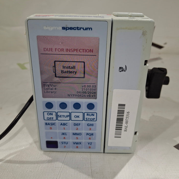 Baxter Baxter Sigma Spectrum 8.00.03 w/o Battery Infusion Pump Infusion Pump reLink Medical