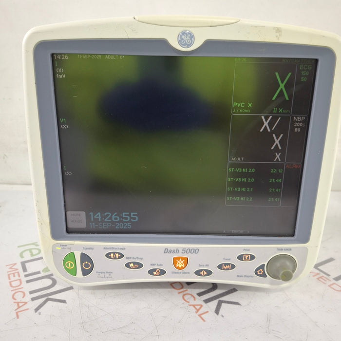 GE Healthcare Dash 5000 - GE/Nellcor SpO2 Patient Monitor