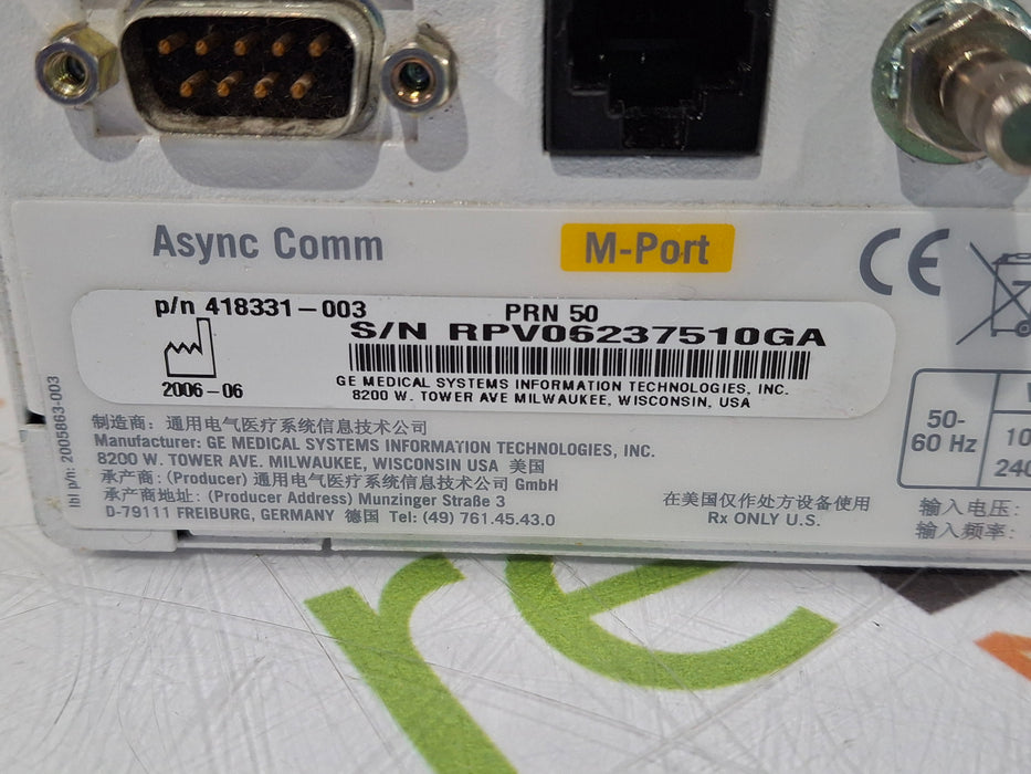 GE Healthcare GE Healthcare PRN 50-M Printer Recorder Patient Monitors reLink Medical