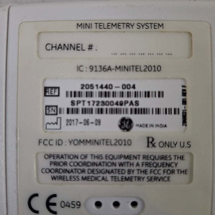 GE Healthcare Mini Telemetry System Wireless Fetal Monitor